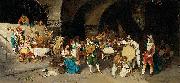 Luis Riccardo Falero Day in a tavern oil painting on canvas